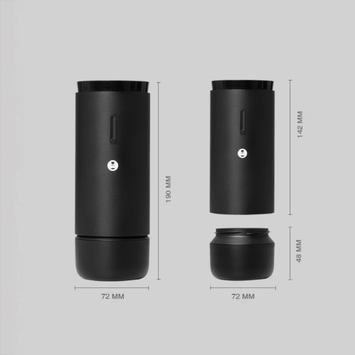 TIMEMORE Whirly 01S — портативна електрична кавомолка для еспресо та фільтр-кави